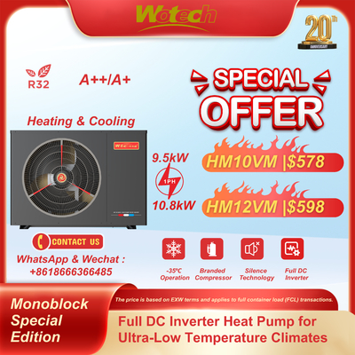 comprare Pompa di calore monoblocco inverter R32 a bassissima temperatura Special Edition per riscaldamento a pavimento fabbricazione online