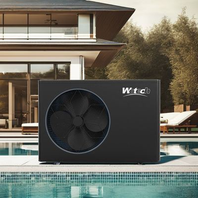 Logo di stampa su tela di seta R32 Sorgente di aria elettrica Pompa di calore per riscaldare piscina 220v Controllo Wifi