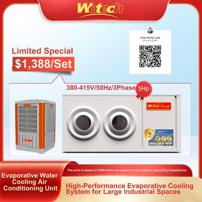 Offerta speciale per set di raffreddamento ad acqua evaporativa, aria condizionata, soffitto, flusso a getto all'interno con esterno in plastica