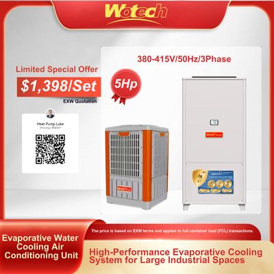 Offerta Speciale per Set Condizionatori Evaporativi ad Acqua con Scarico Superiore Canalizzato Interno con Esterno in Plastica