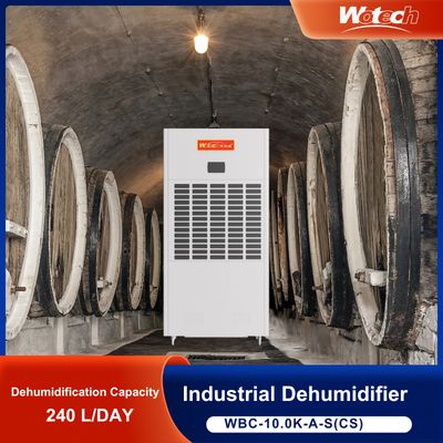 Offerta speciale limitata per deumidificatore industriale da 240L al giorno per grandi spazi con scarico continuo a basso rumore per fabbrica / laboratorio